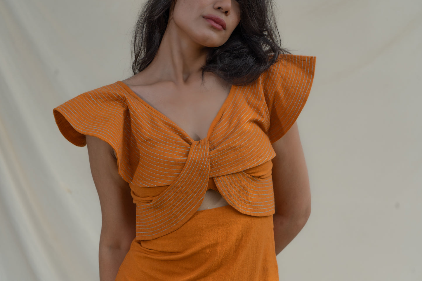 TANGERINE AURORA DRESS