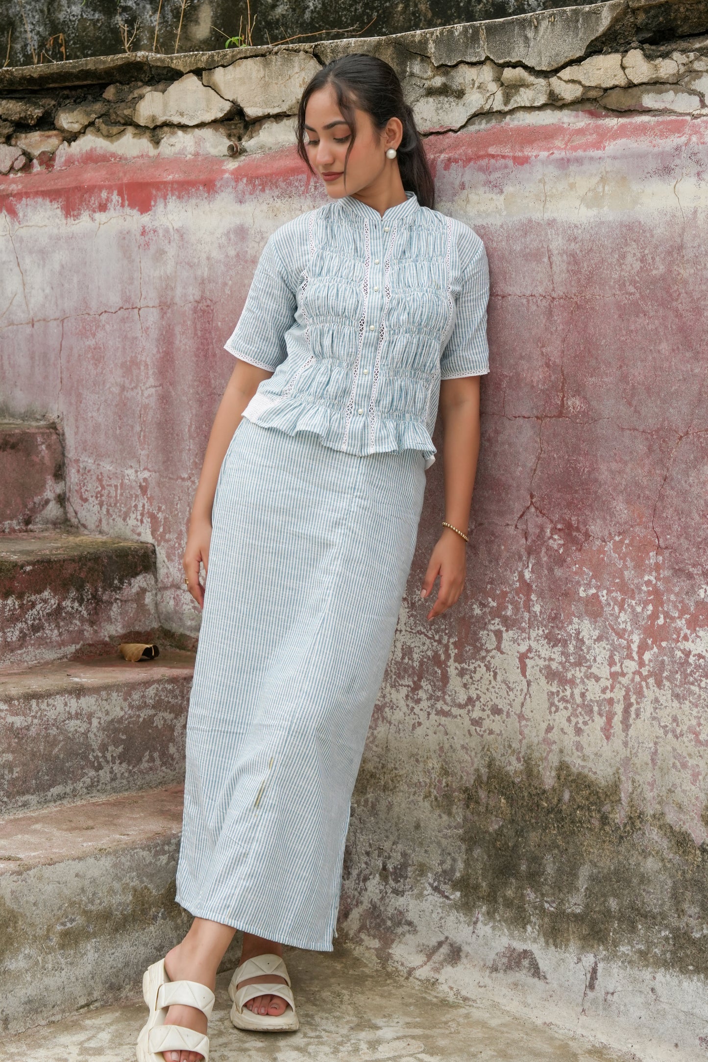 MIST STRIPE CO-ORD SET
