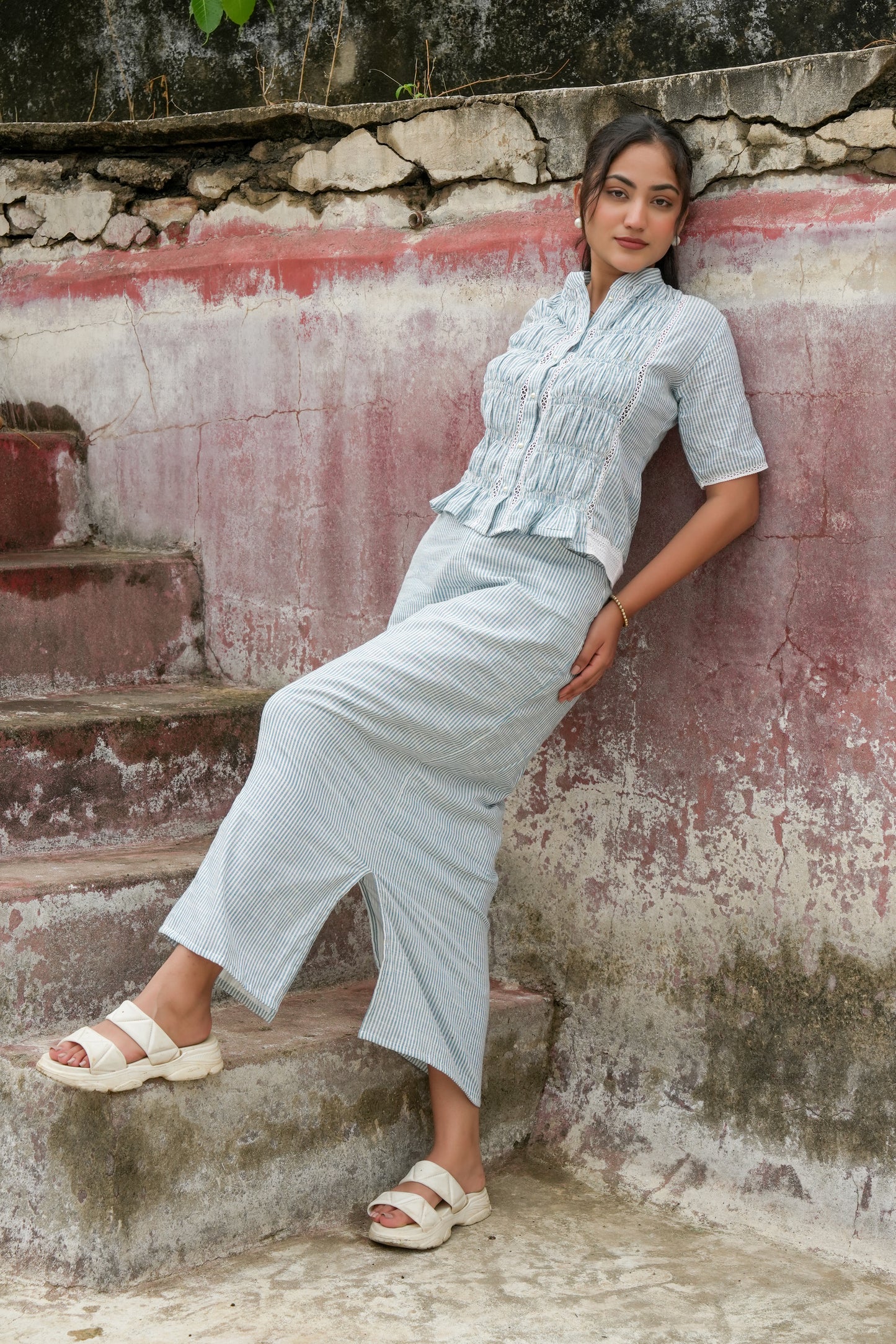 MIST STRIPE CO-ORD SET