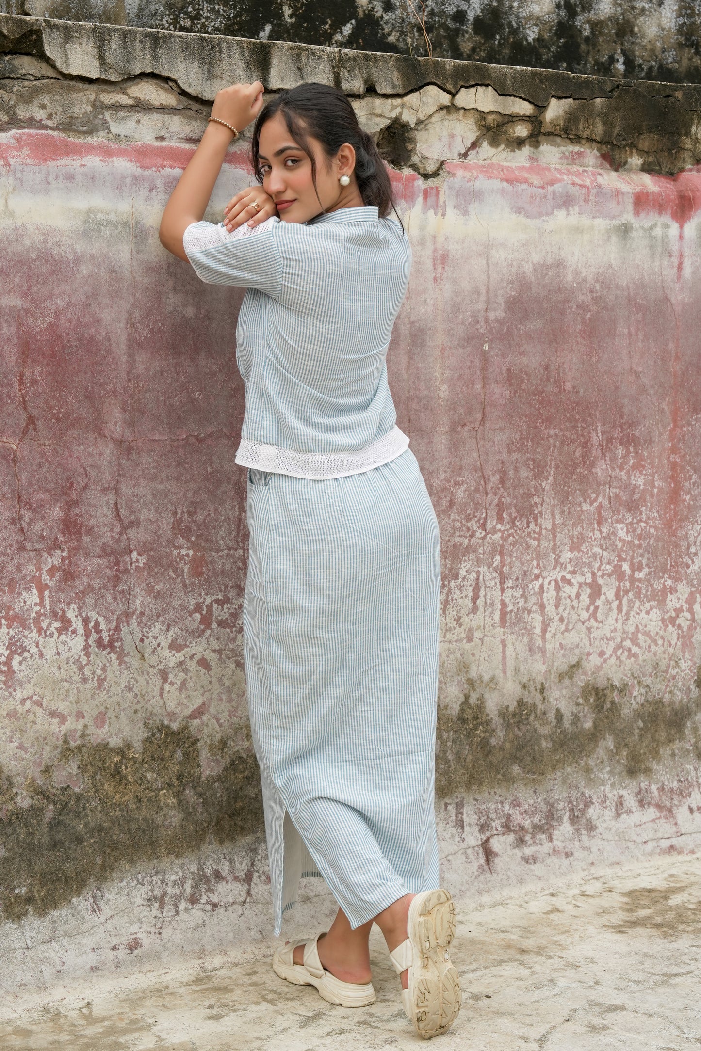 MIST STRIPE CO-ORD SET