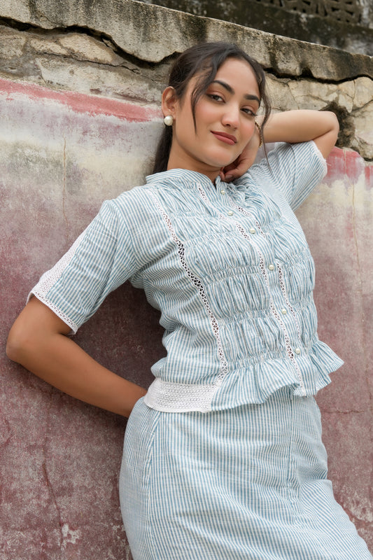 MIST STRIPE CO-ORD SET